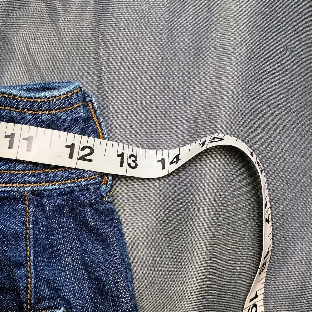 Pilcro Anthropologie Jeans Womens 25 Petite Blue Denim Wide Leg Cropped Pants